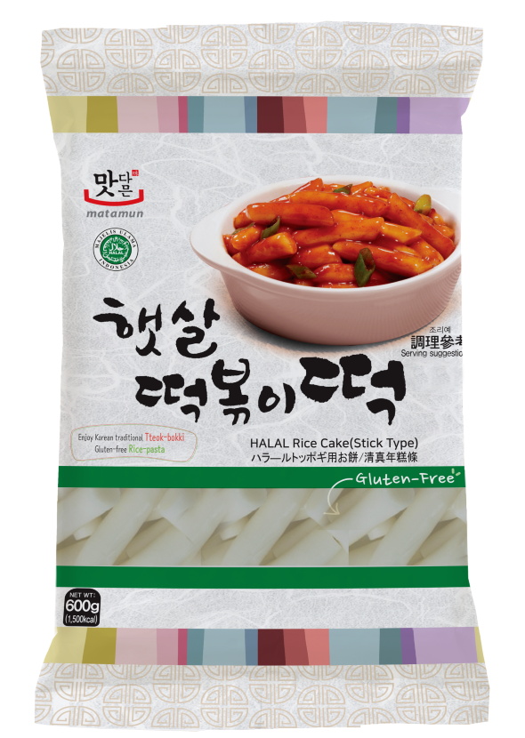 [MATAMON] ไรซ์เค้ก (เส้นต๊อกปกกิชนิดแท่ง) สำหรับทำต๊อกปกกิ 600g.