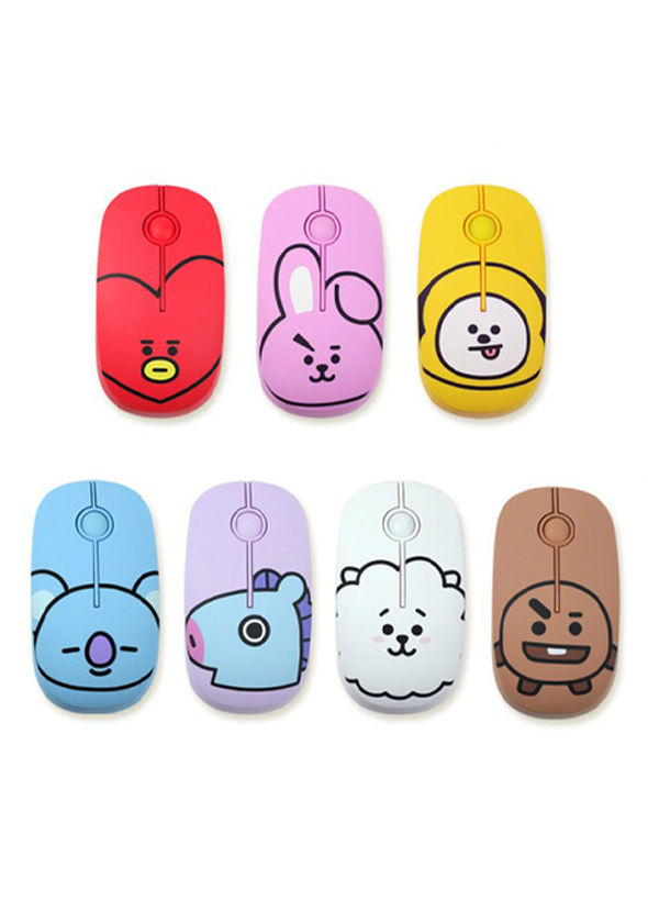 [BT21] FACE WIRELESS SILENT MOUSE