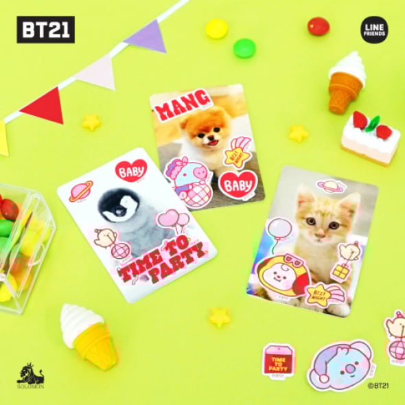 [BT21] Minini Mobile Deco Sticker Time To Party