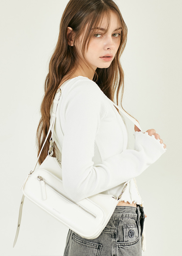 [MCLANEE] Kina shoulder and cross bag - White