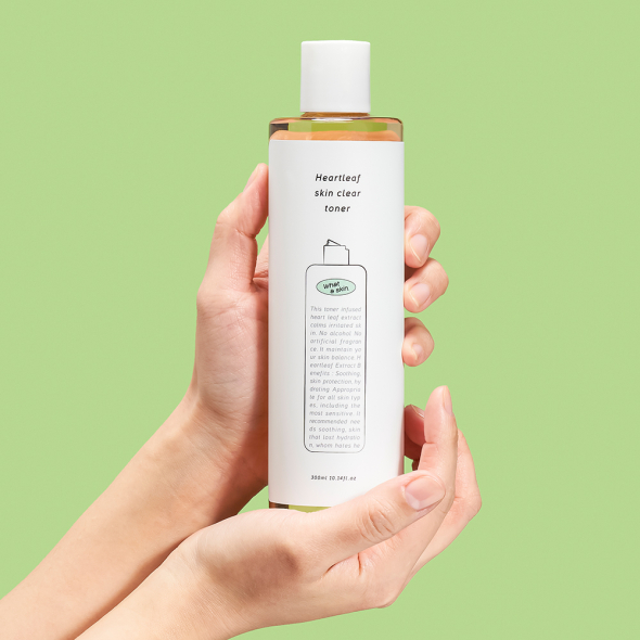 [WHATASKIN] Heartleaf Skin Clear Toner 300ml.