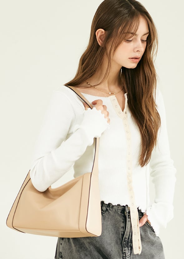 [MCLANEE] 559tomy shoulder  bag - Beige 