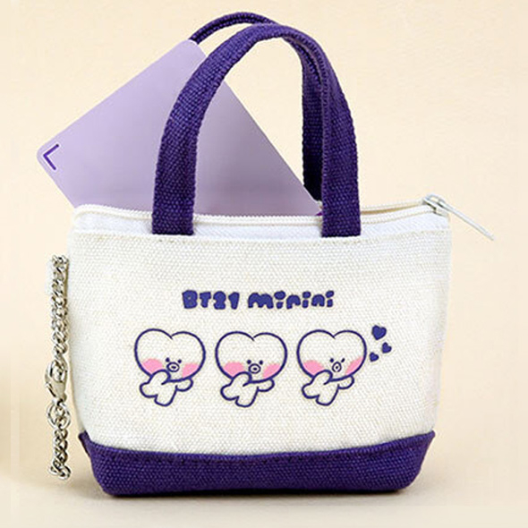 [BT21] Minini กระเป๋าผ้าแคนวาสขนาดเล็ก