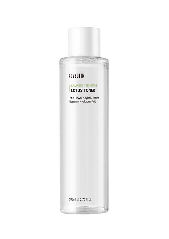  [ROVECTIN ] CALMING LOTUS TONER โทนเนอร์ที่มี Aquaxyl ช่วยให้ความชุ่มชื้นมากขึ้น