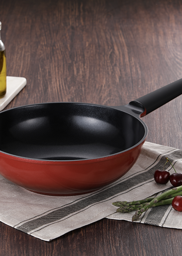 MAPLE TREE Induction Wok Pan 26cm  กระทะจีนอินดักชั่น  แม่เหล็กไฟฟ้า 26ซม