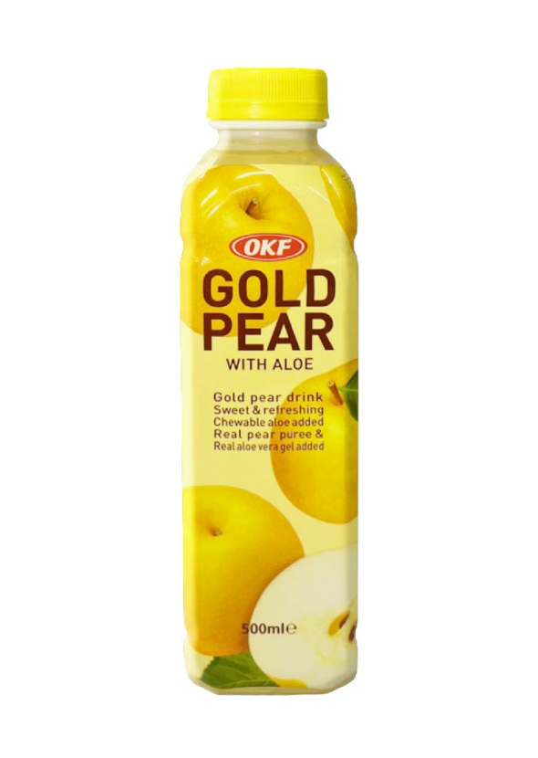 [OKF] Pear with Aloe Sparkling สปาร์คกลิ้ง รสแพร์ ผสมว่านหางจระเข้ 500ml.