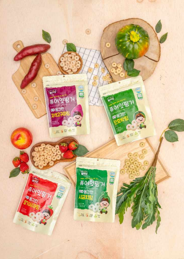 [PURE EAT]  ขนมข้าวกล้องออร์แกนิก (รสผักโขม) 40g.