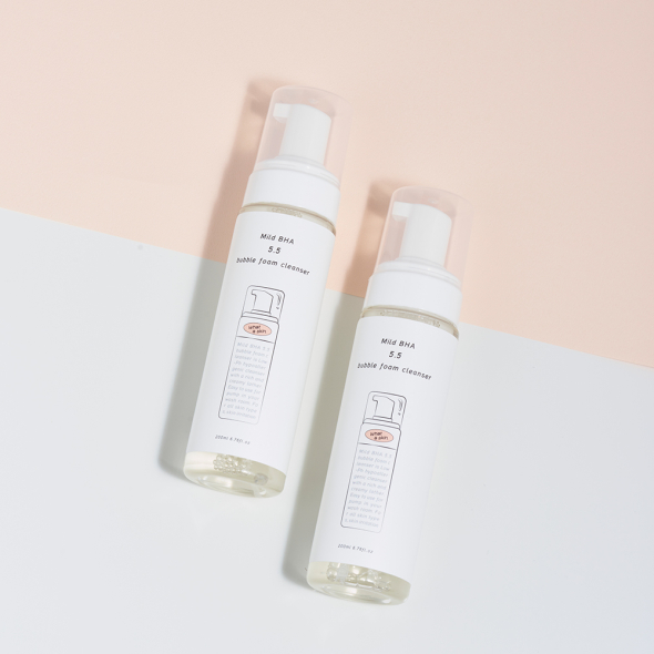 [WHATASKIN]  Mild BHA 5.5 Bubble Foam Cleanser 200ml.
