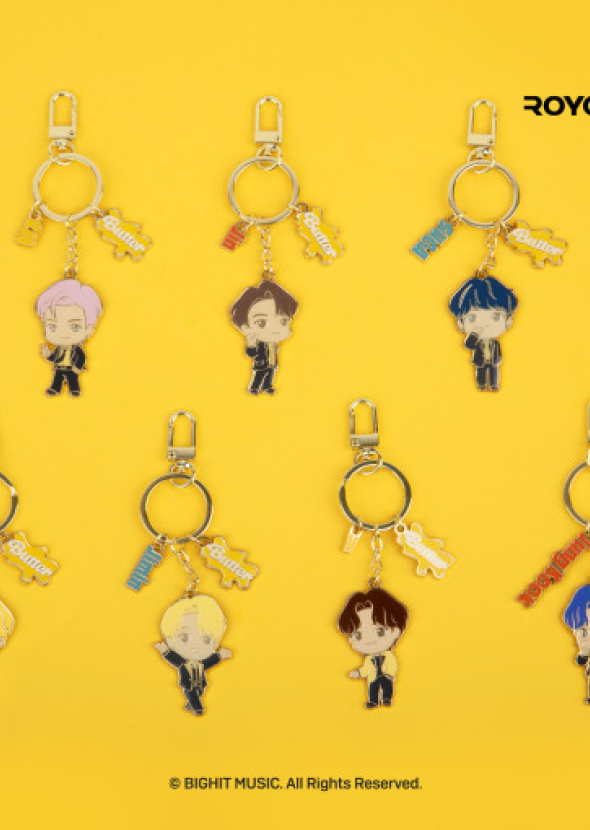 [BTS] TinyTAN  Butter  Metal Keyring