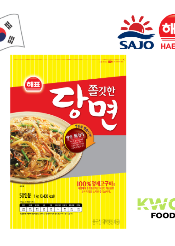 [SAJO HAEPYO] กลาส นู้ดเดิล ฟอร์จับแช หม่าล่าทัง (วุ้นเส้นเกาหลี) 1kg.
