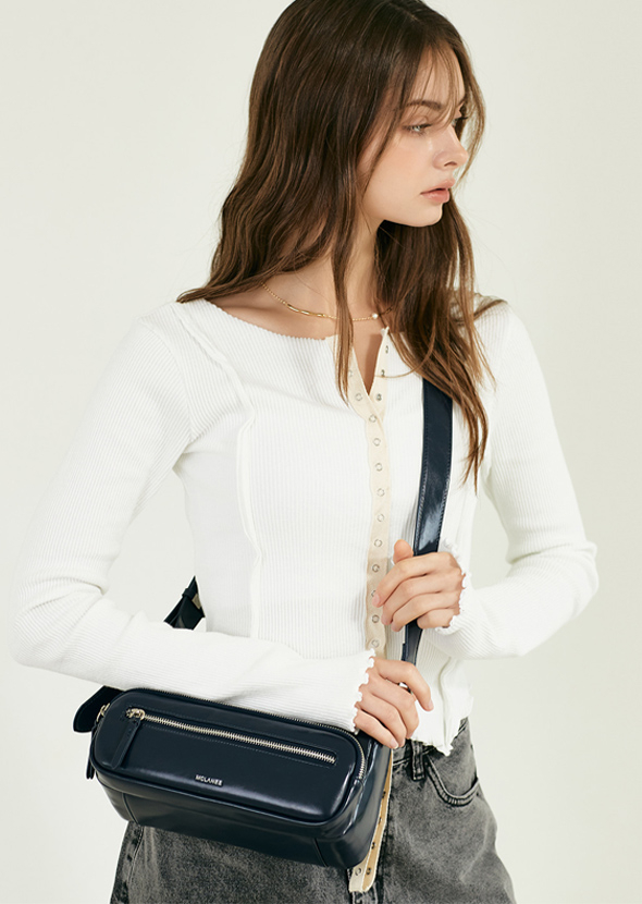  [MCLANEE] Kina shoulder and cross bag - Navy