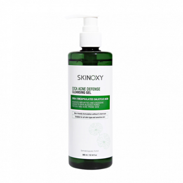 [SKINOXY ] Cica Acne Defense Cleansing Gel 300ml.