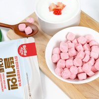 [BEBEDANG] Yogurt Cube Strawberry โยเกิร์ต คิวบ์ โยเกิร์ตอบกรอบ รสสตรอว์เบอร์รี  ตราเบเบดัง 16g.