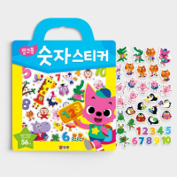 [PINKFONG] Sticker Bag สติกเกอร์การ์ตูน ตัวเลข ติดแล้วลอกออกได้ กระดานสติกเกอร์