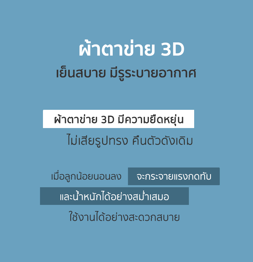 BEBENUVO เบาะรองรถเข็นเด็ก คาร์ซีท  Hygiene cool seat (แบบบาง) 