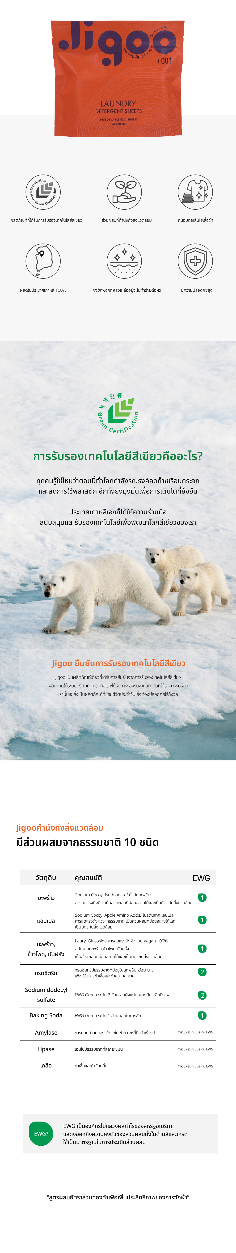 [JIGOO]    ผงซักฟอกชนิดแผ่น