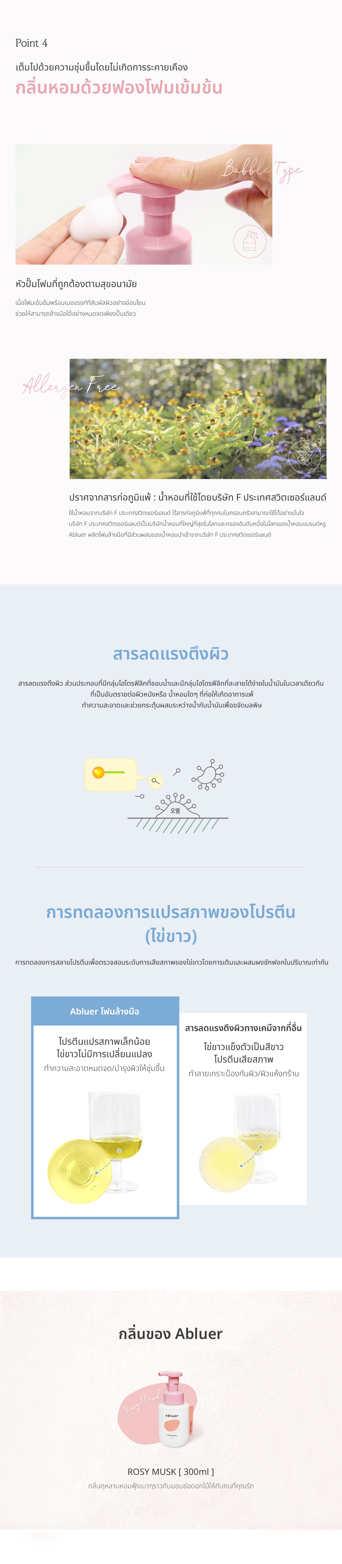 [ABLUER] โฟมล้างมือ ROSY MUSK [300ml] 