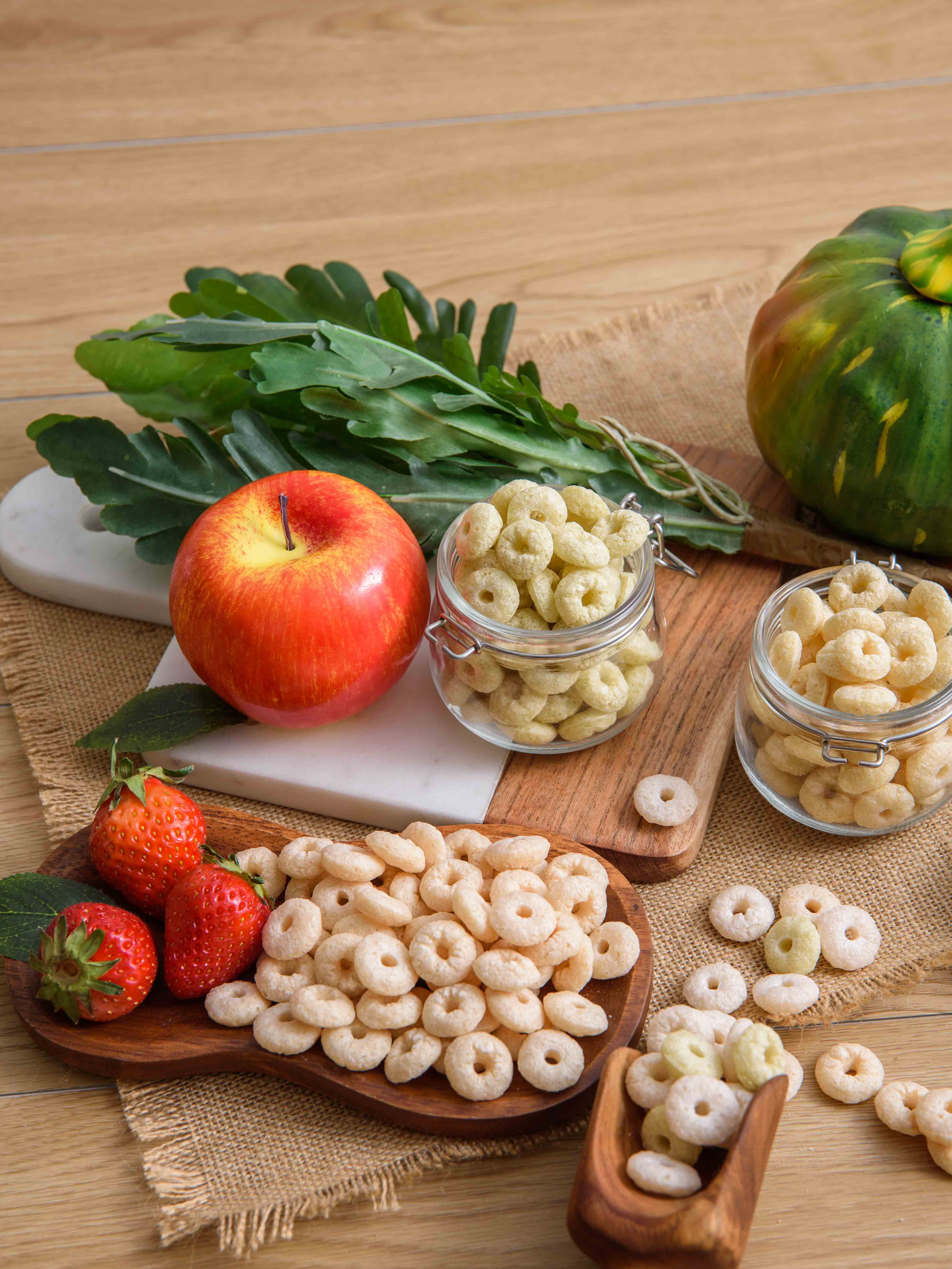 [PURE EAT]  ขนมข้าวกล้องออร์แกนิก (รสผักโขม) 40g.