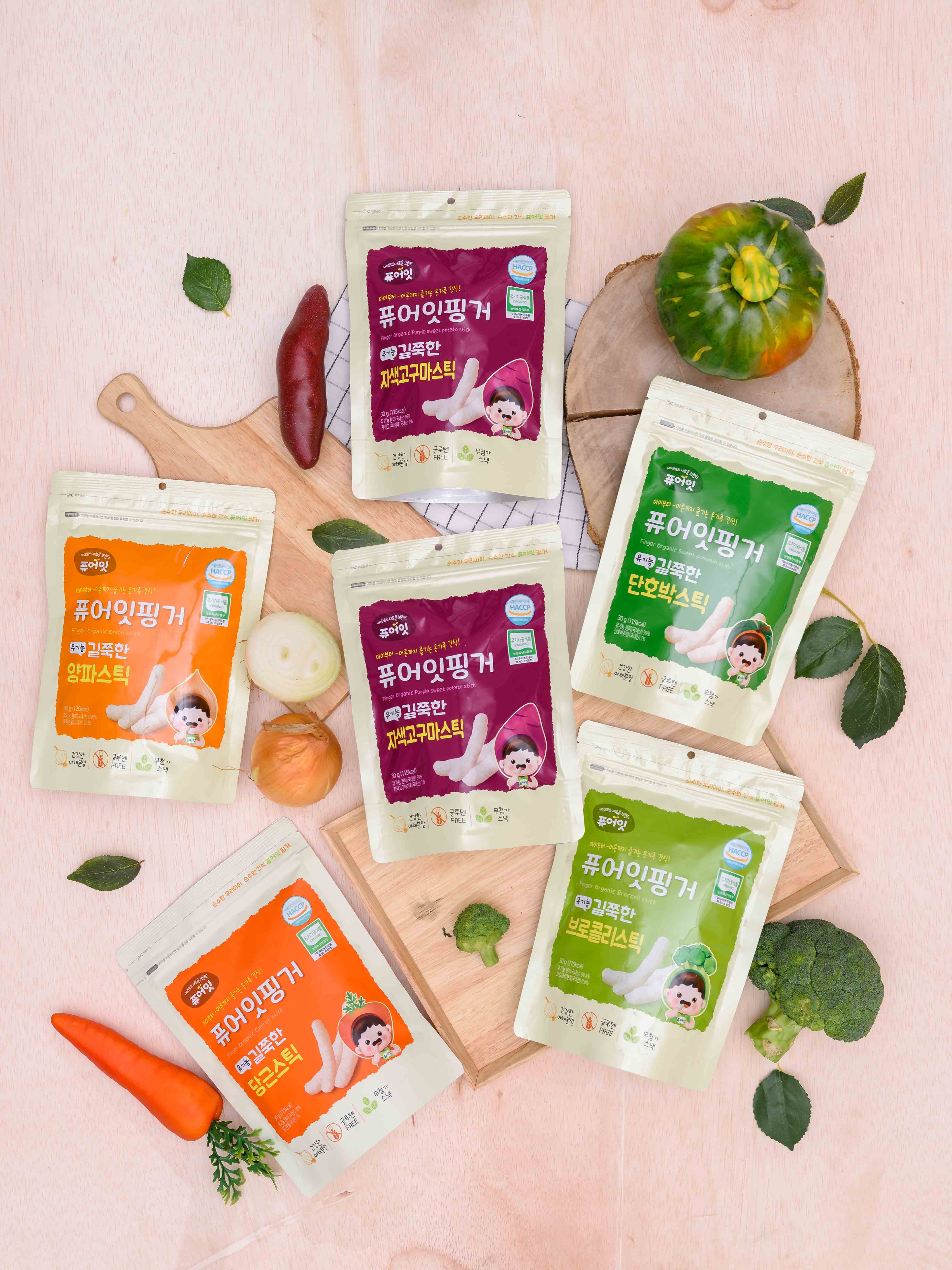 [PURE EAT]   ขนมข้าวกล้องออร์แกนิก ชนิดแท่ง (รสมันม่วงหวาน)  30g.